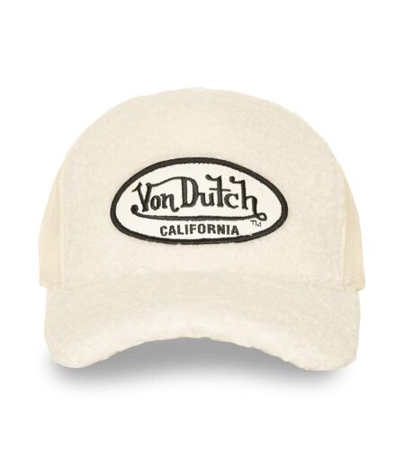 Casquette baseball avec filet adulte en sherpa Sherpa Cream Vondutch