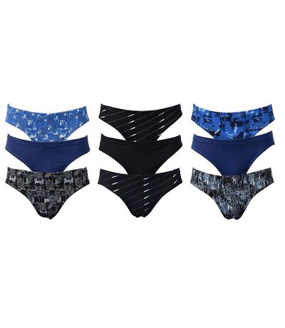 Slips pour Homme TWINDAY en coton Pack de 9 Slips TWINDAY