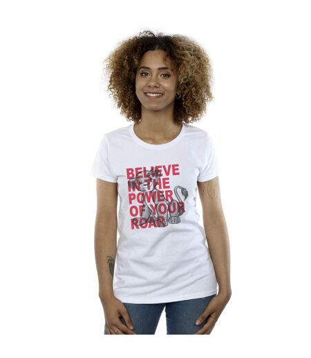 Disney T-shirt en coton Le Roi Lion Power Of Roar Femme/Ladies (Blanc) - UTBI25241