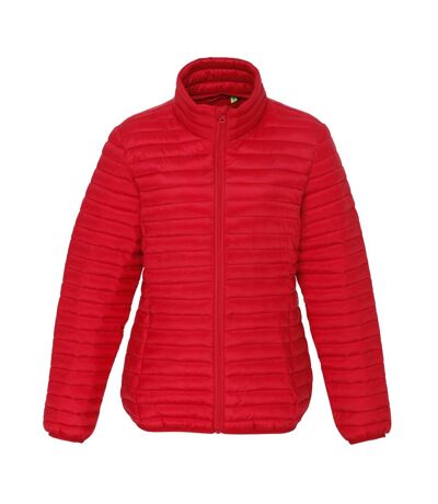 2786 Womens/Ladies Tribe Hooded Fineline Padded Jacket (Red)