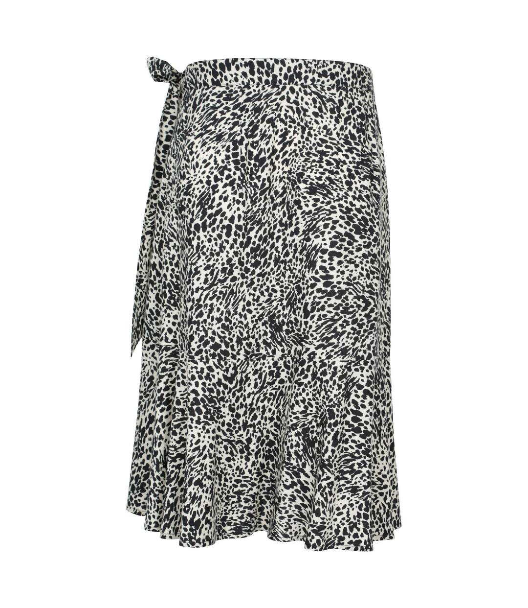 Womens/ladies papamoa animal print wrap skirt monochrome Mountain Warehouse-2