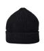 Unisex Adult Ladera Ribbed Beanie Jet Black Modern Amusement-2