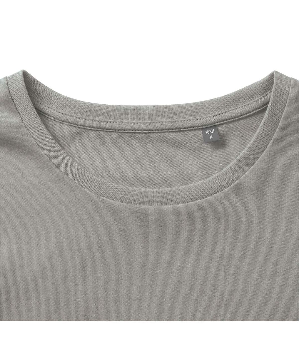 Russell Mens Organic Short-Sleeved T-Shirt (Stone)