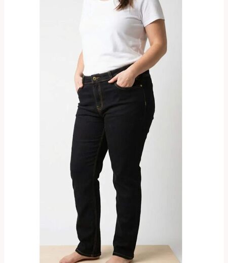 Pantalon Mayflower Claudia Noir : Jean Power Stretch Confort