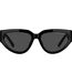 Lunettes De Soleil Motif/style Œil De Chat Femme Taille Unique Noir Gris Marc Jacobs-1