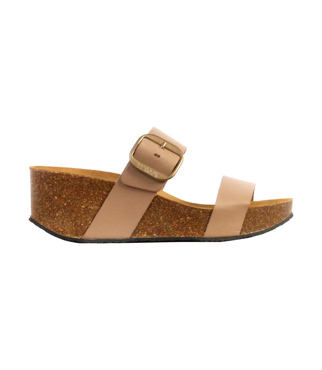 Mules Compensée Cuir Plakton So Rock-2