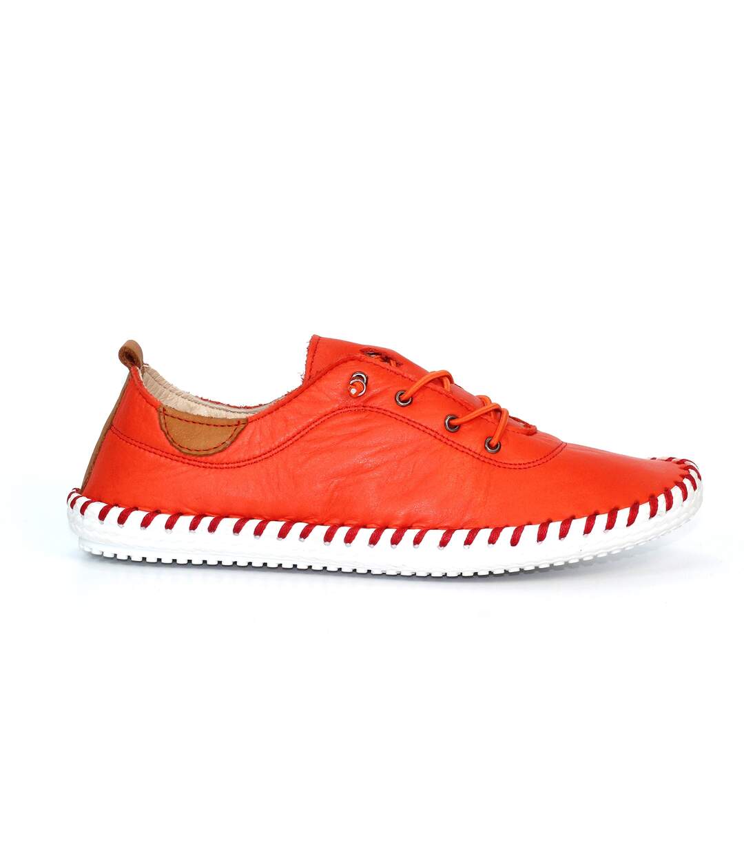 Tennis St Ives Femme Orange Vif Blanc Lunar-3