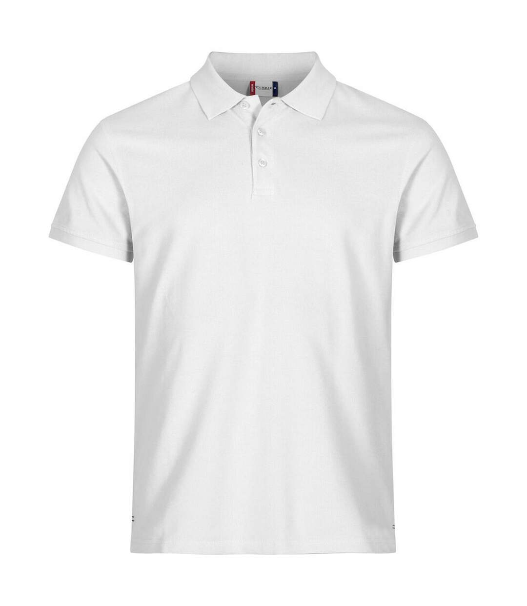 Polo premium homme blanc Clique-1