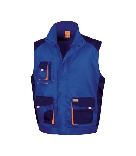 Veste Sans Manches Adulte Bleu Roi Bleu Marine Orange WORK-GUARD By Result
