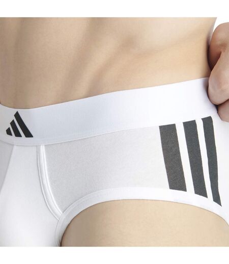 Lot de 2 slips homme Active Flex Cotton 3 Stripes Adidas Sport