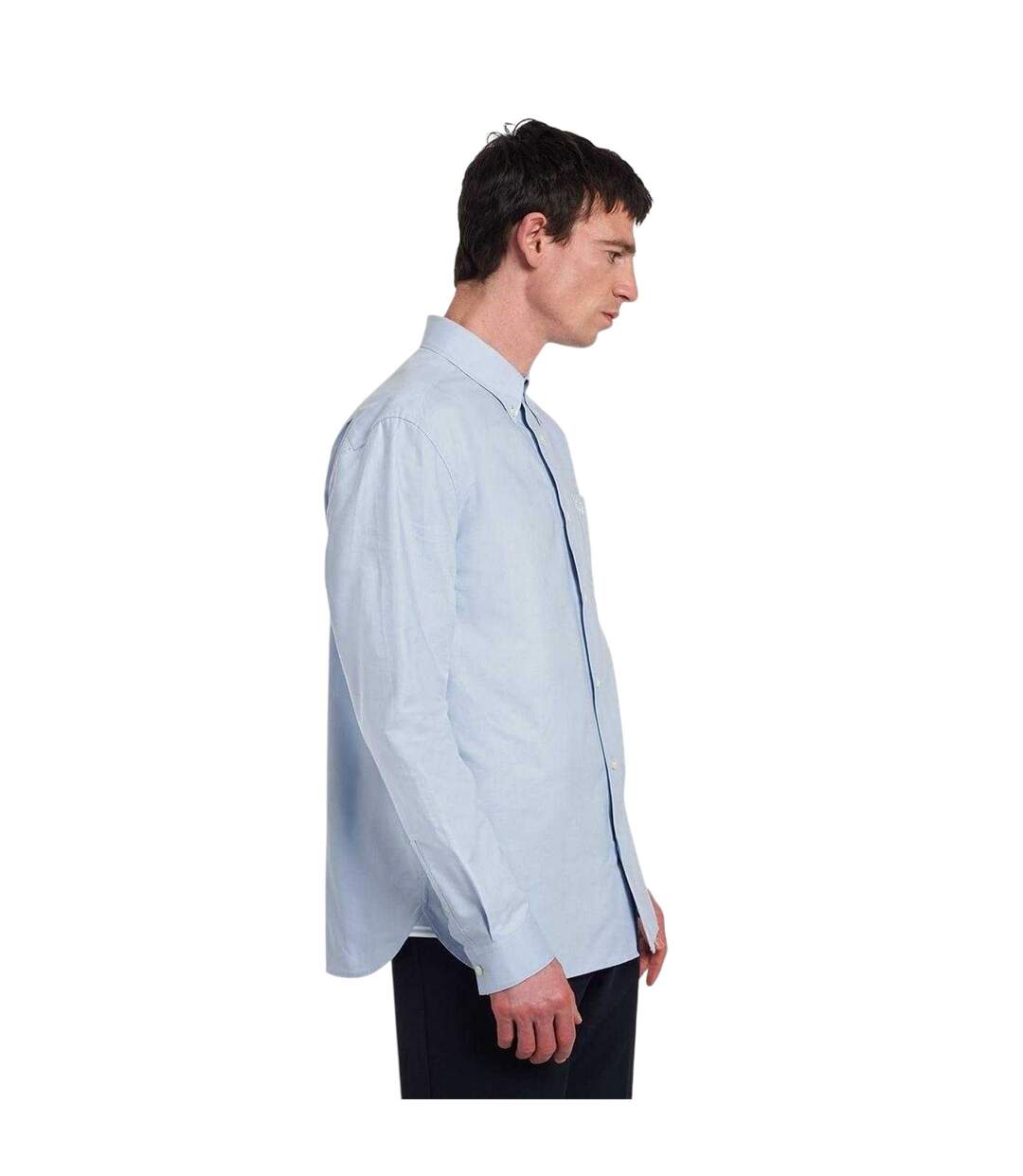 Chemise Motif/style Logo Brodé Homme Bleu Clair Fumée Fred Perry-4