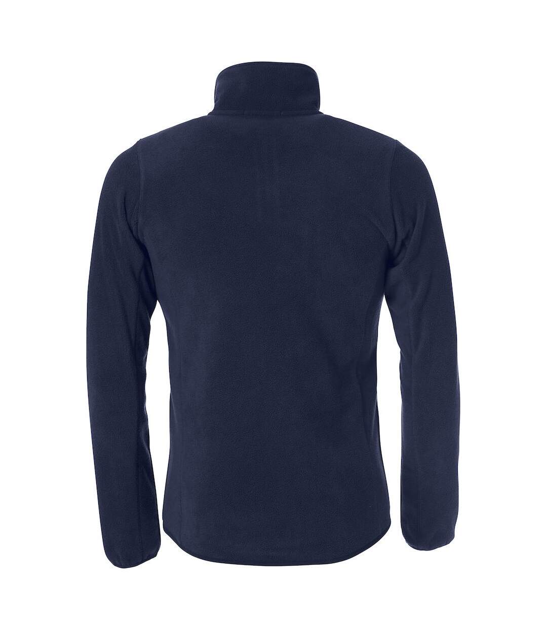 Womens/ladies Basic Polar Fleece Jacket Dark Navy Clique-2