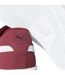 Mens Smash 3.0 Synthetic Nubuck Low Flat Trainers Burgundy White Puma-4