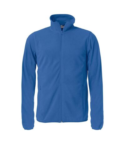 Mens Basic Microfleece Fleece Jacket Royal Blue Clique