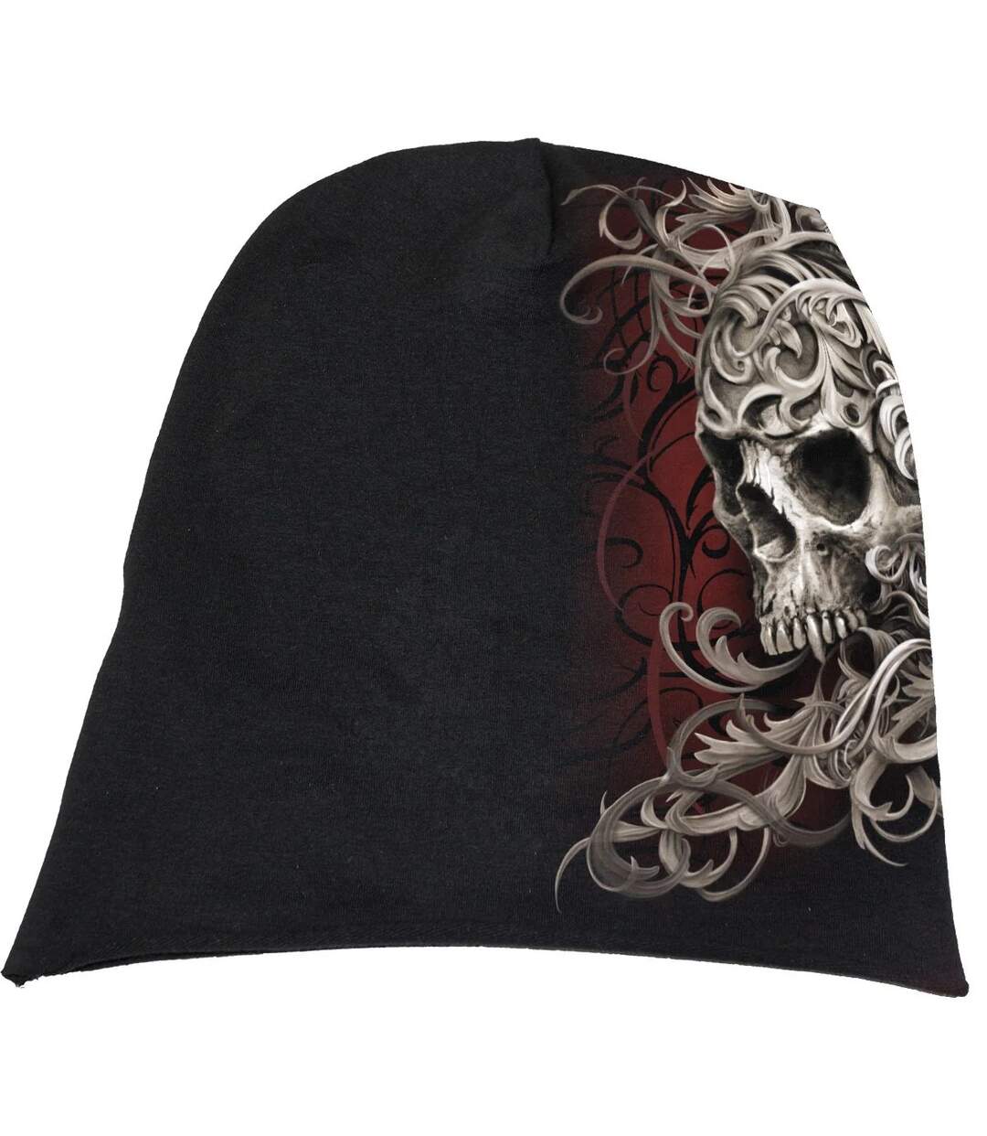 Bonnet skull shoulder wrap noir Spiral-1