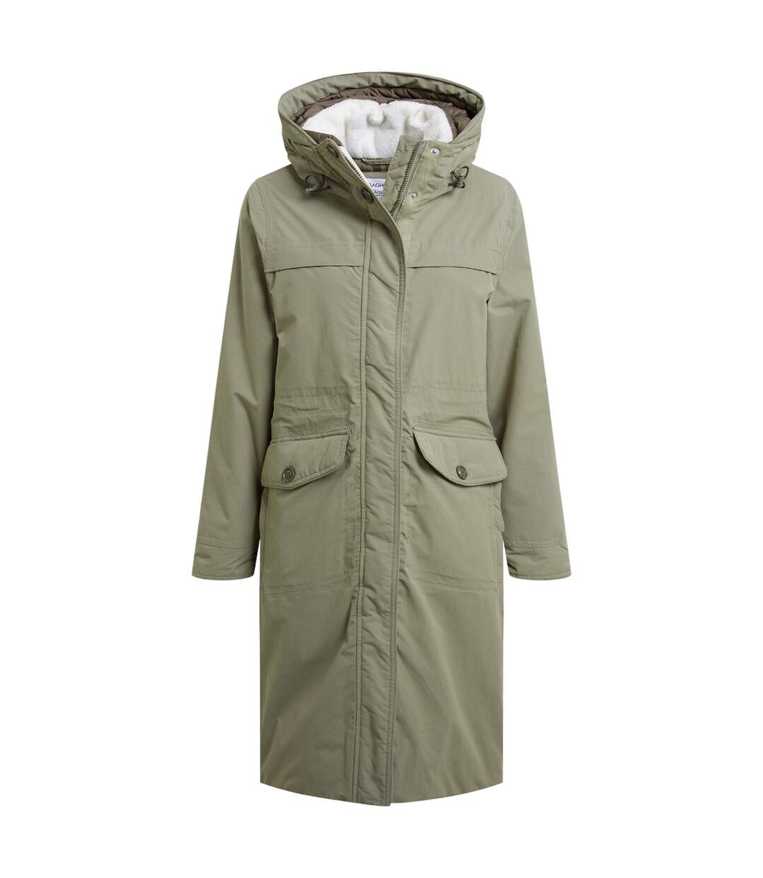 Veste imperméable tyndal femme kaki clair Craghoppers-1