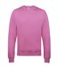 AWDis Just Hoods AWDis Unisex Crew Neck Plain Sweatshirt (280 GSM) (Candyfloss Pink)