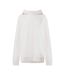 Womens/ladies Lettering Relaxed Fit Hoodie White Hugo-1