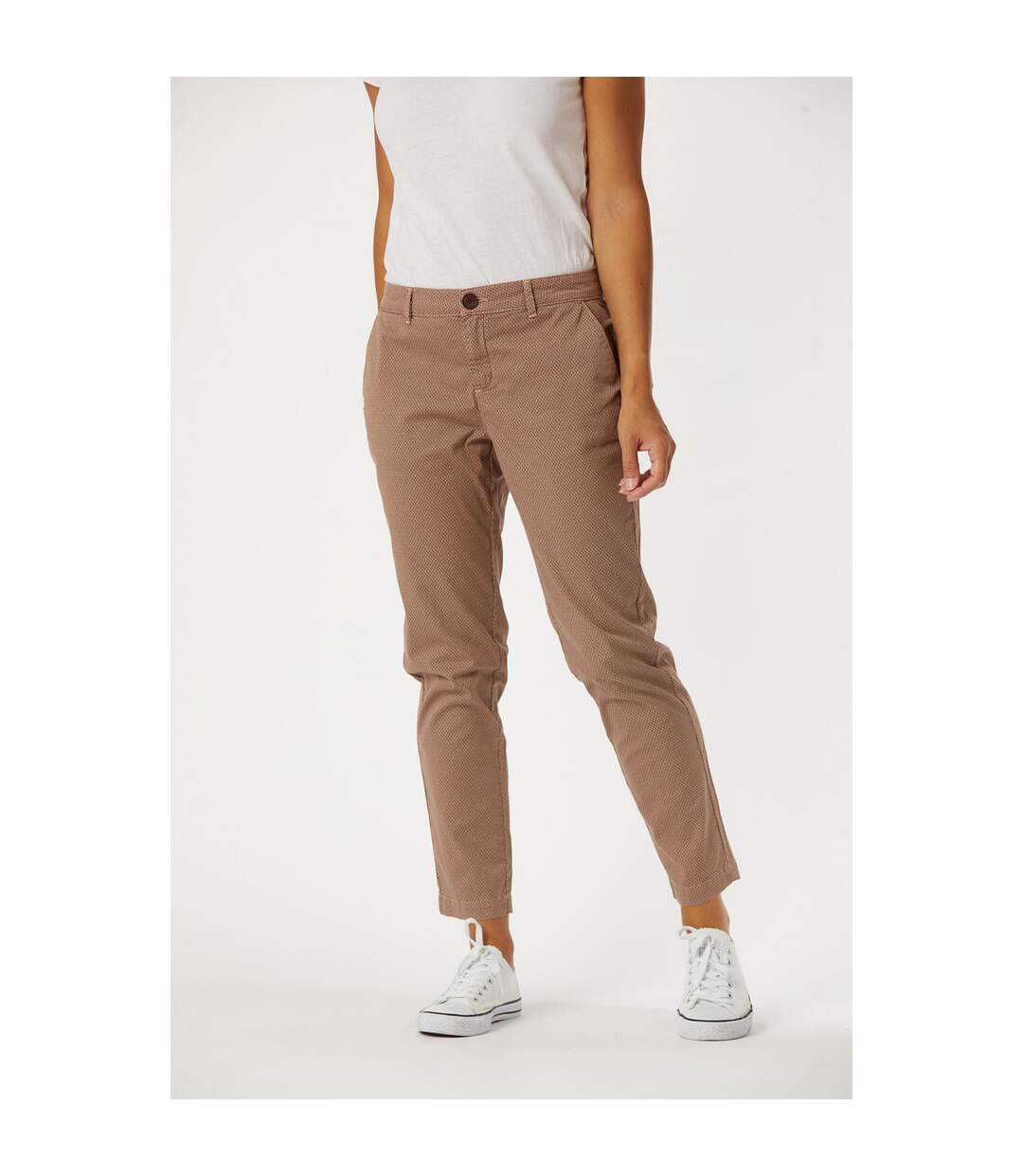 Pantalon coton chino fit JANNY