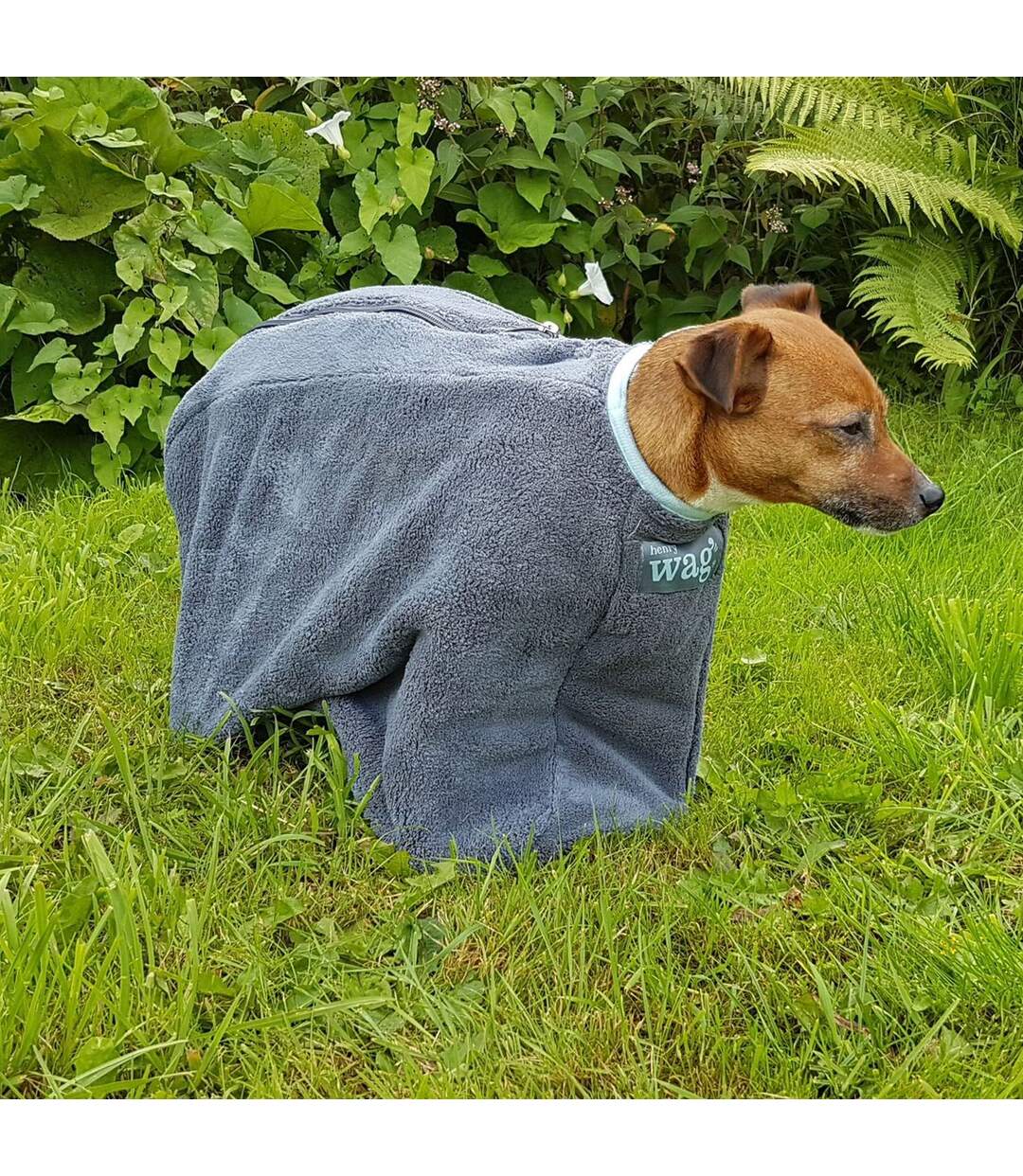 Dog drying coat extra small grey Henry Wag-2