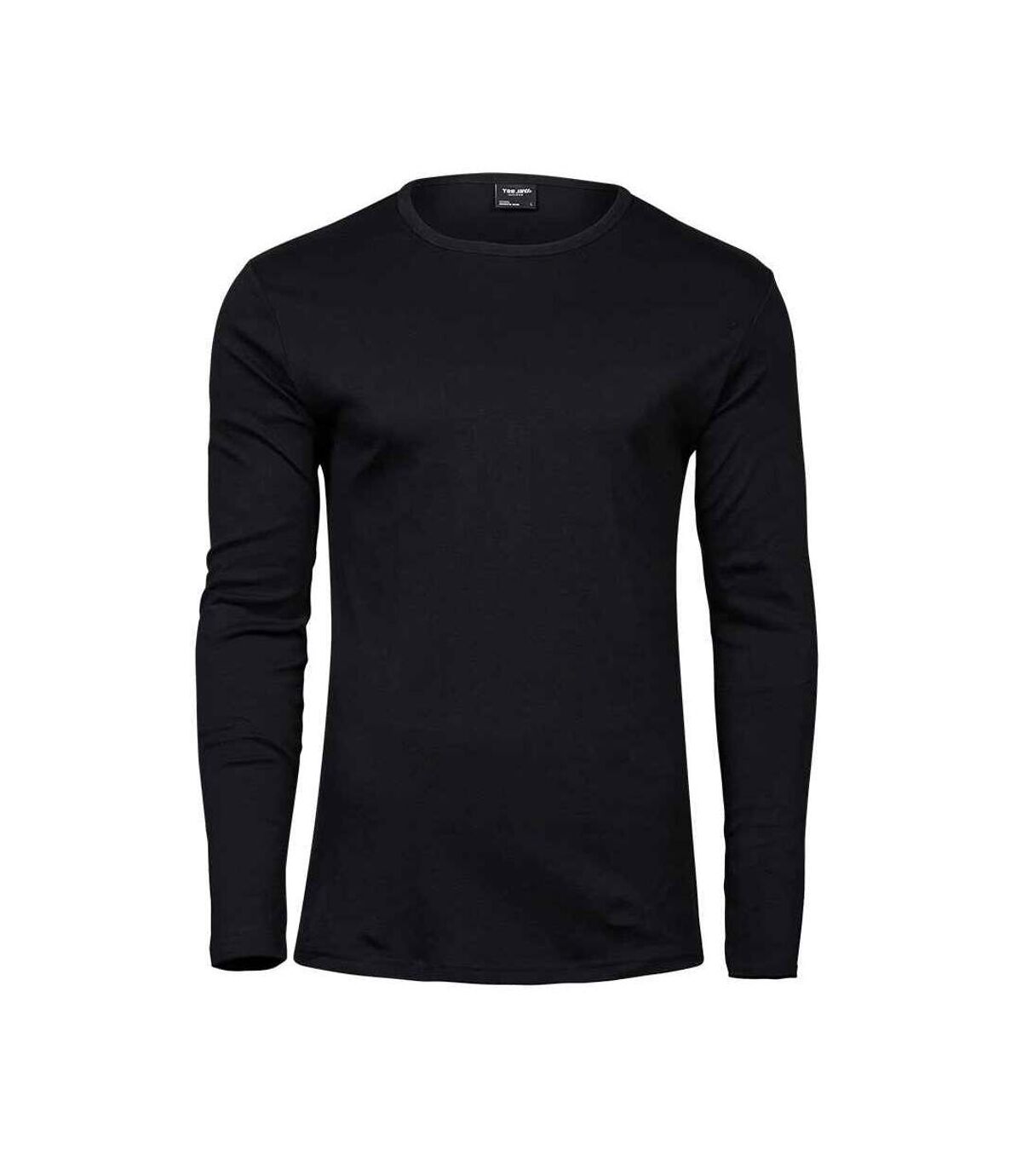 Tee Jays Mens Interlock Long-Sleeved T-Shirt (Black) - UTPC4302