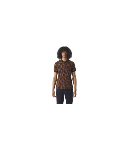 Polo Manches Courtes Motif/style Camouflage Homme Marron Pretty Green
