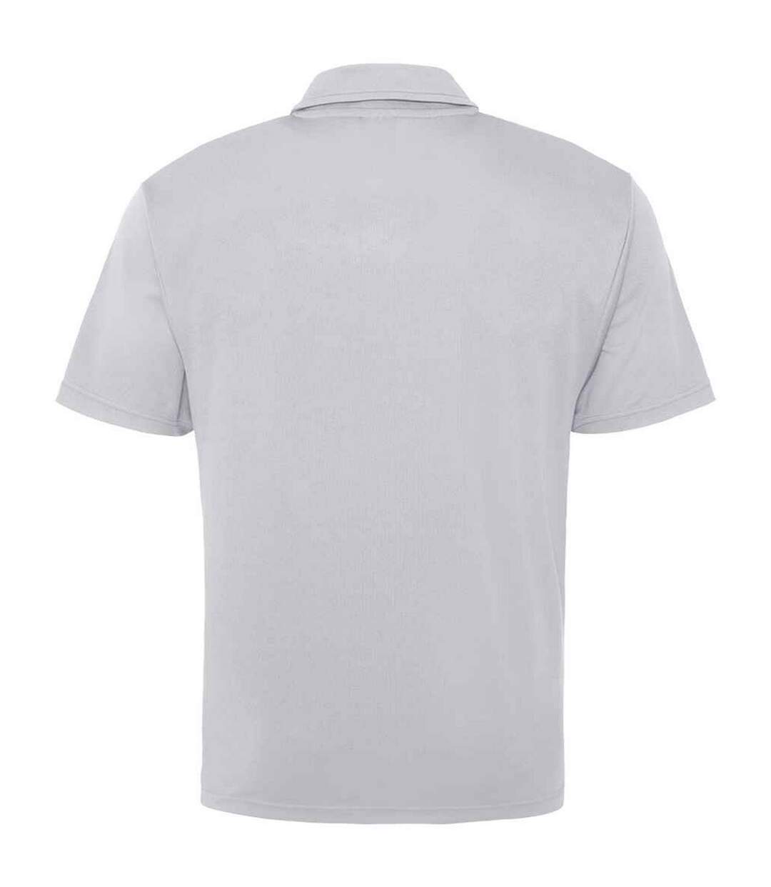 Mens Moisture Wicking Polo Shirt Heather Grey AWDis Cool-2
