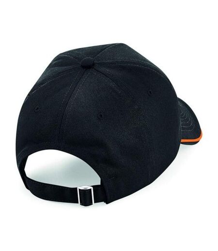 Casquette Authentic Unisexe Noir Orange Beechfield