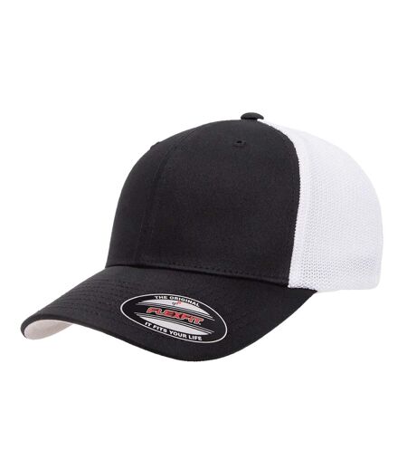Casquette Trucker Motif/style Deux Tons Noir Flexfit