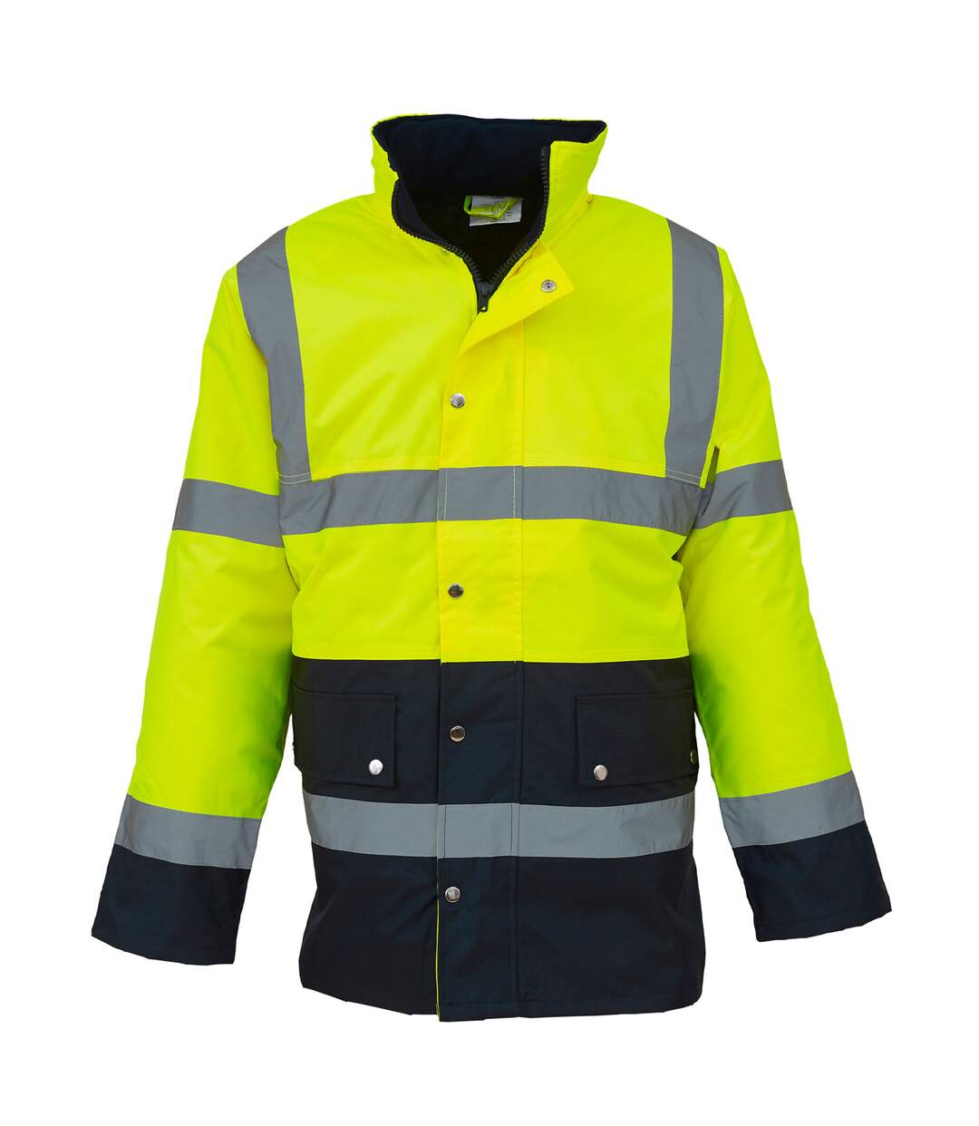 Veste motorway adulte jaune / bleu marine Yoko-1