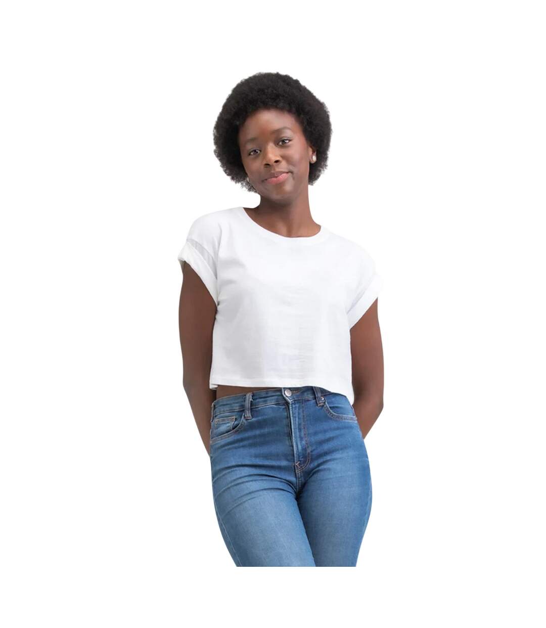 Haut Court Femme Blanc Mantis-1