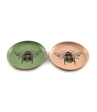 Vide-poche en métal Abeille 11 cm (Lot de 2)