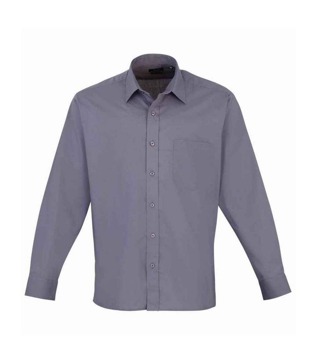 Chemise homme gris acier Premier-1