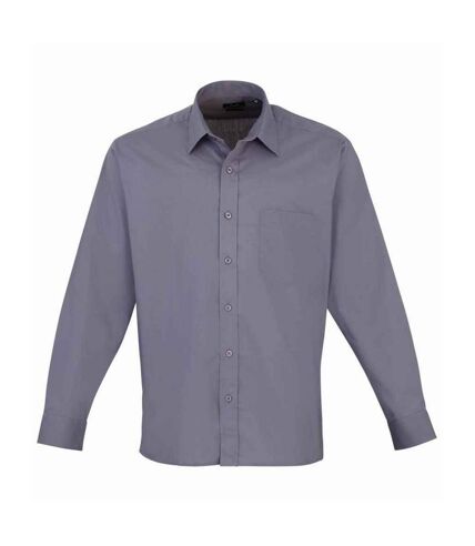 Chemise homme gris acier Premier