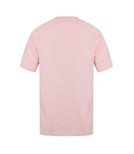 Mens Lettering Crew Neck Regular T-shirt Pink Original Penguin