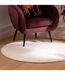 Tapis Imitation Fourrure Automne 118cm Blanc-3