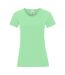 Womens/ladies iconic t-shirt neo mint Fruit of the Loom