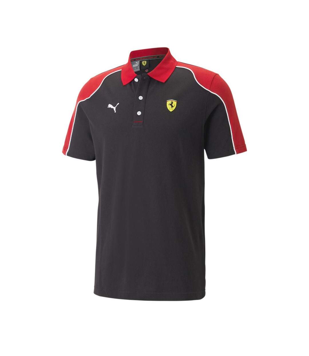 Polo Noir Homme Puma Scuderia Ferrari Race - S-1