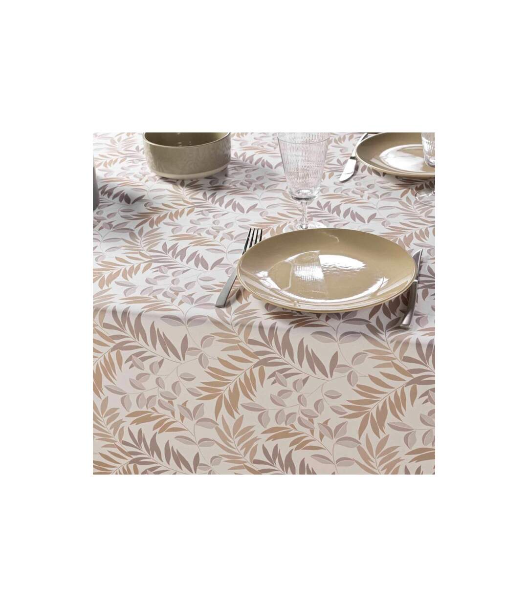 Nappe Antitache Imprimé Nedelia 145x240cm Naturel-3