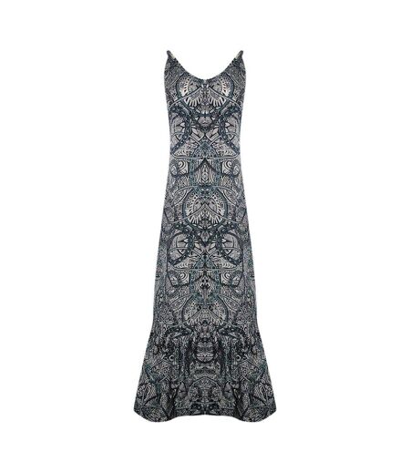Robe Longue Bretelles Fines Jafari Femme Noir Inoa
