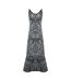 Robe Longue Bretelles Fines Jafari Femme Noir Inoa-1