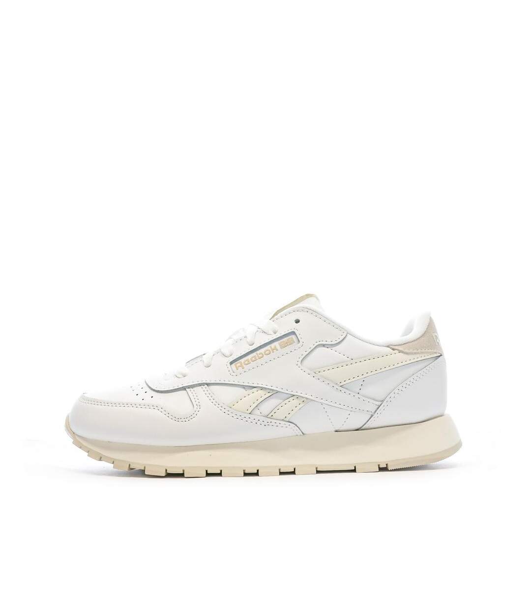 Baskets blanche femme reebok classic leather 100069451-1