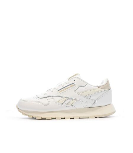 Baskets blanche femme reebok classic leather 100069451