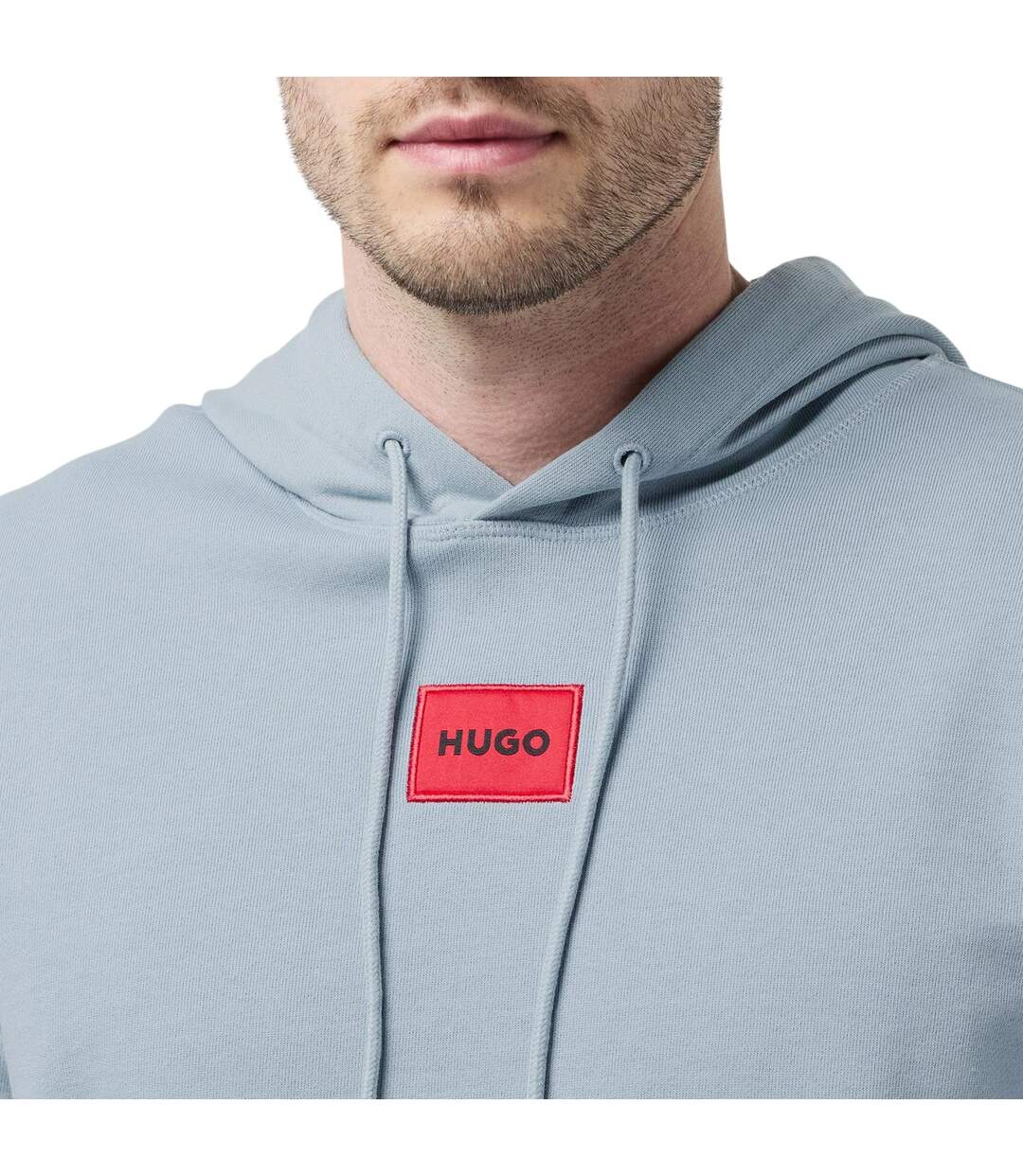 Sweat À Capuche Homme Bleu Hugo-4