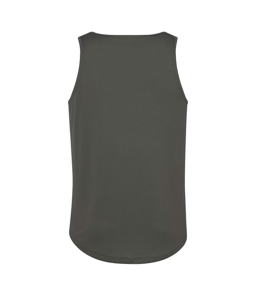 Just Cool Mens Sports Gym Plain Tank/Vest Top (Charcoal)