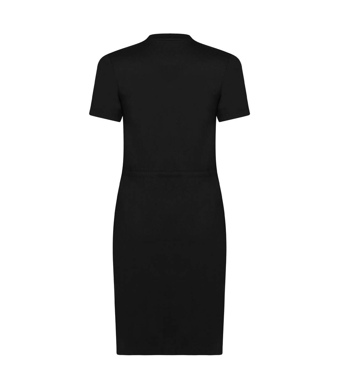 Womens/ladies drawstring t-shirt dress black Superdry-2
