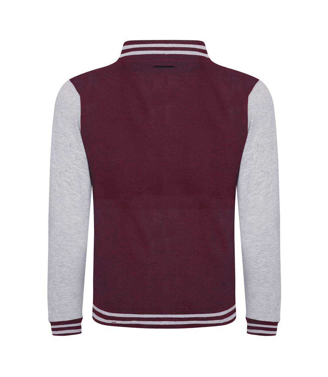 Awdis Unisex Varsity Jacket (Burgundy / Heather Grey) - UTRW175