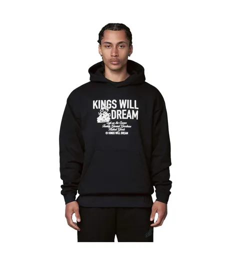 Sweat À Capuche Motif/style Garçon Studio Cafe Homme Noir Kings Will Dream