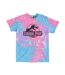 Unisex Adult Tie Dye Logo T-shirt Pink Blue Jurassic Park-1