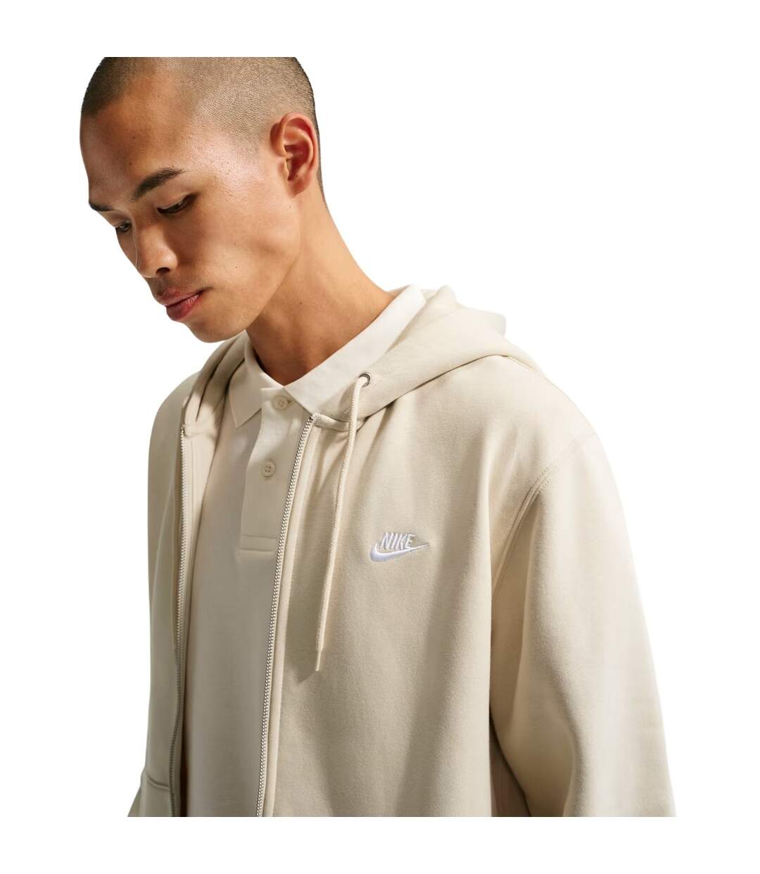 Veste À Capuche Sportswear Club Homme Kaki Clair Nike-4